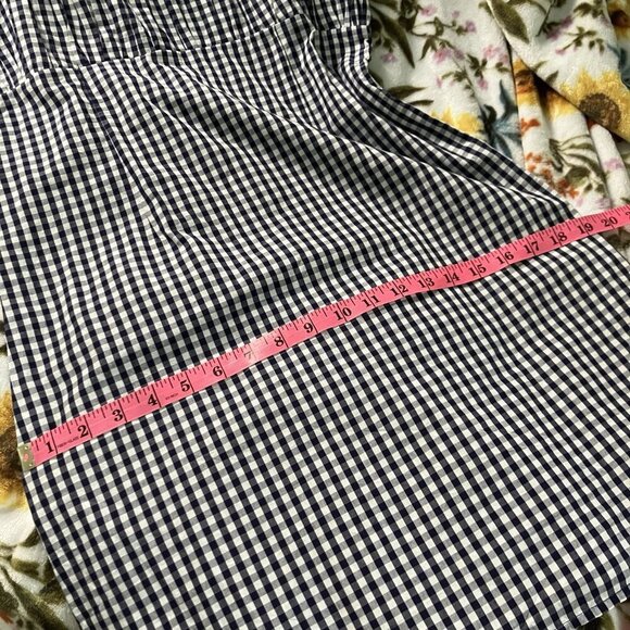 Anthropologie Forever That Girl Mini Dress Womens 8 Puff Sleeve Gingham Picnic - Picture 10 of 11